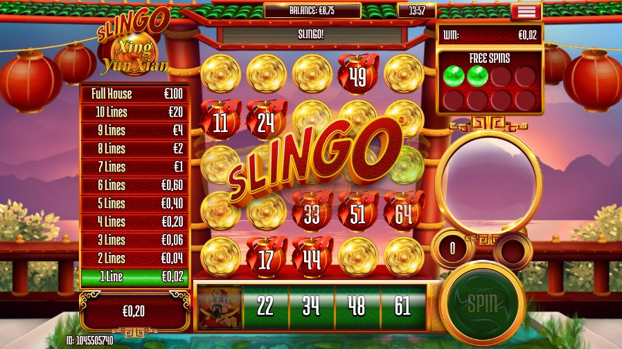slingo sample image - galabingo