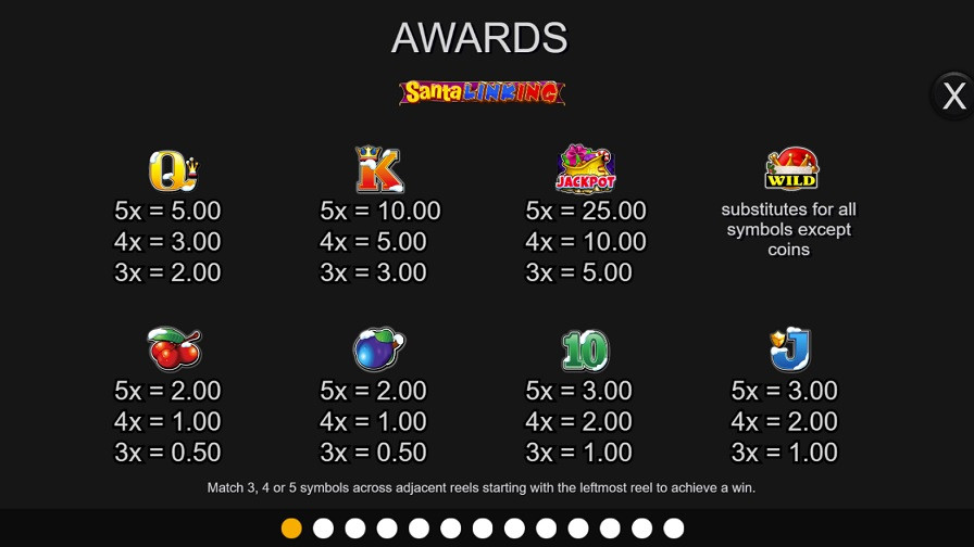 Santa Linking Feature Symbols Eng - galabingo