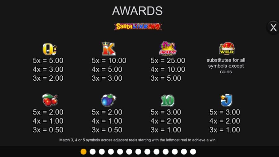 Santa Linking Feature Symbols Eng - galabingo