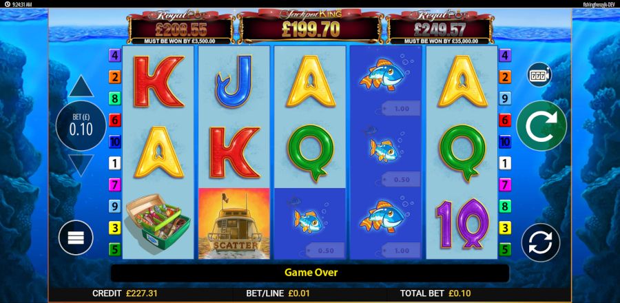 Fishin Frenzy Jackpot King Main Game - galabingo