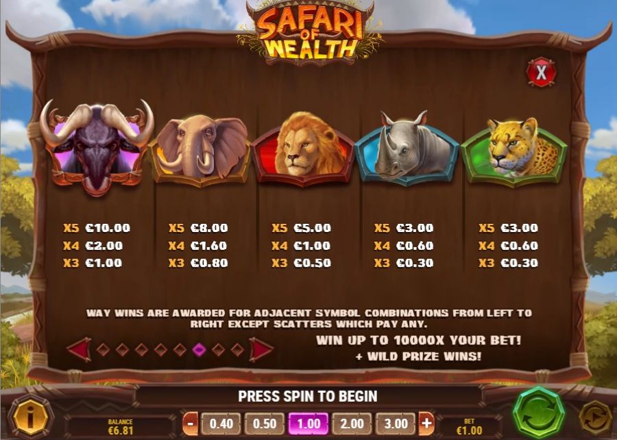 Safari Pf Wealth 1  - galabingo