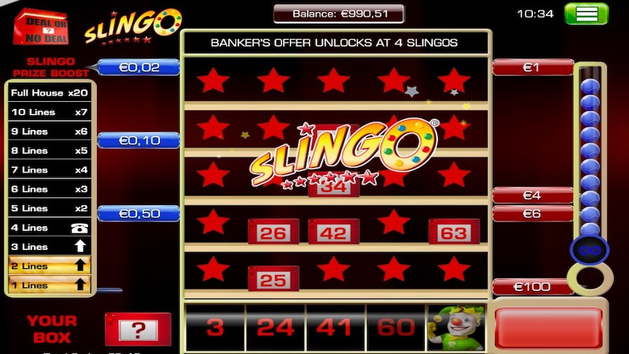 Slingo Deal Or No Deal Bonus - galabingo