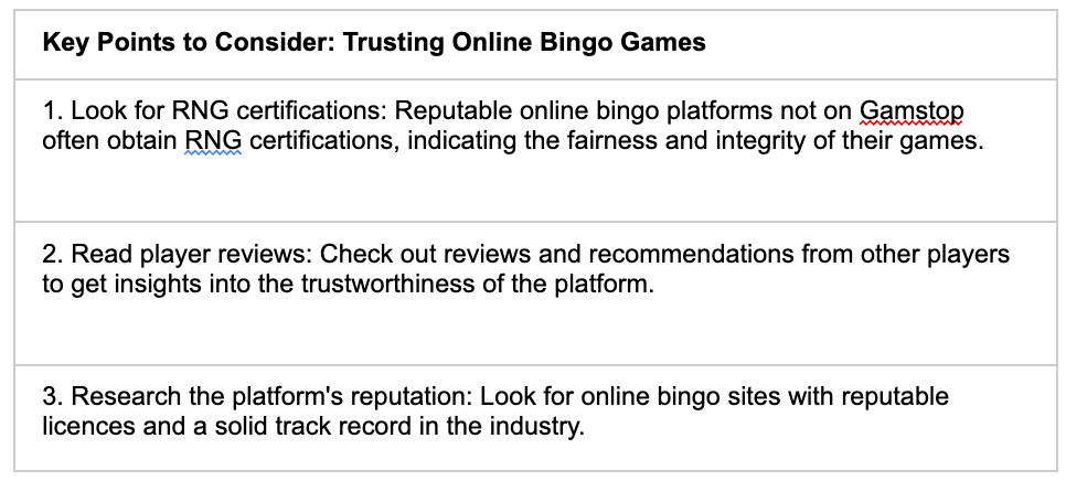 Key Points Rng - galabingo