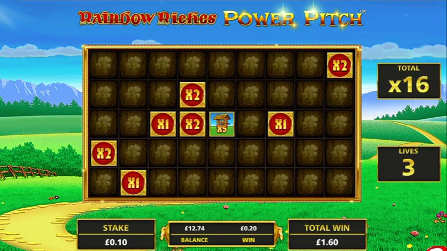 Rainbow Riches Power Pitch Bonus - galabingo