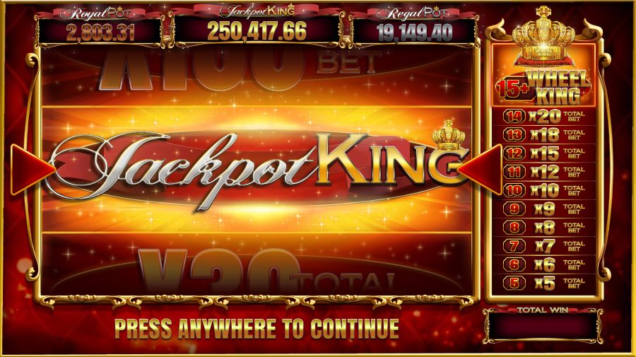 7s Deluxe Jackpot King Bonus Round - galabingo
