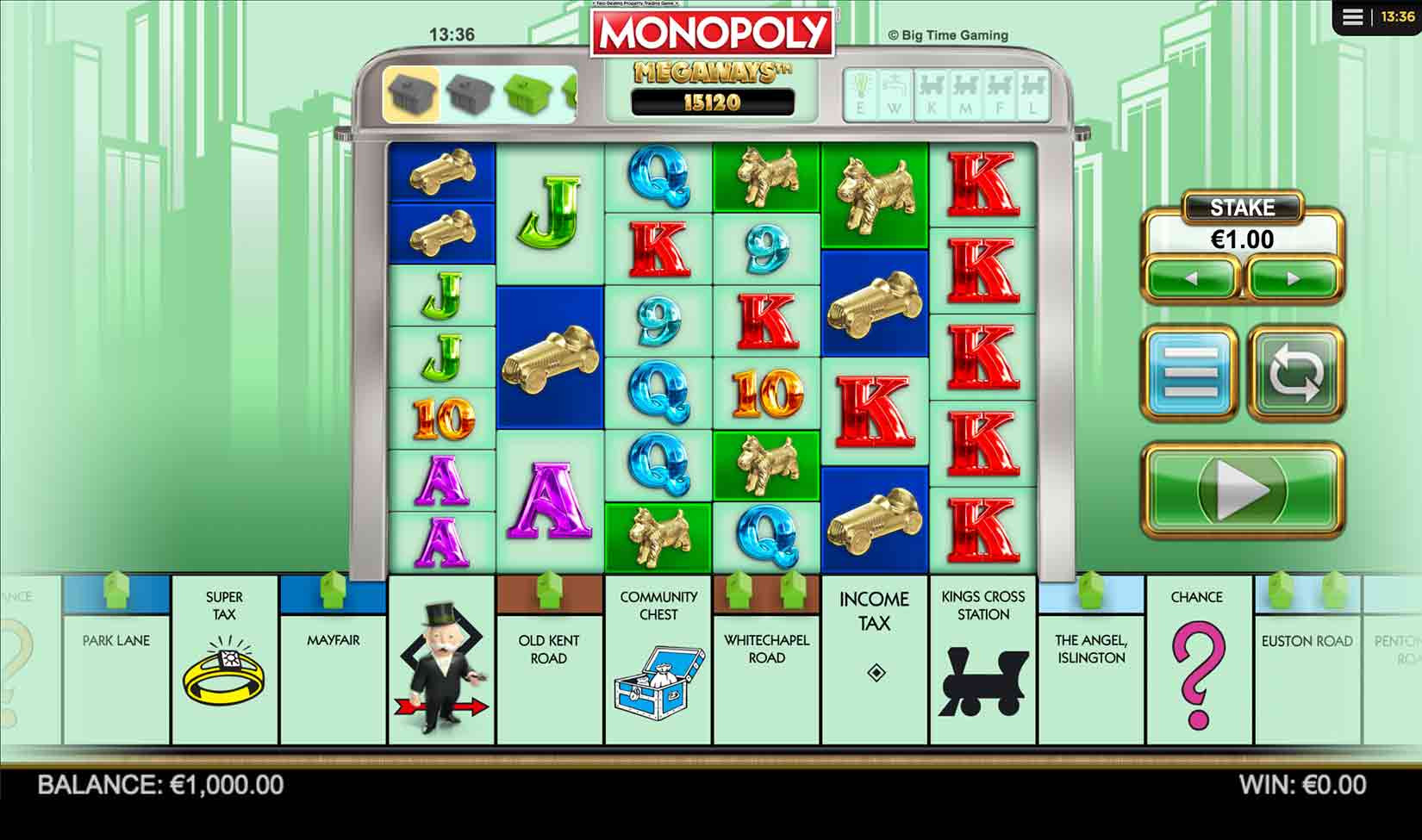 Monopoly megaways slot - galabingo