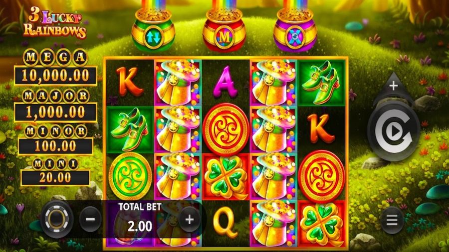3 Lucky Rainbows Slot En - galabingo