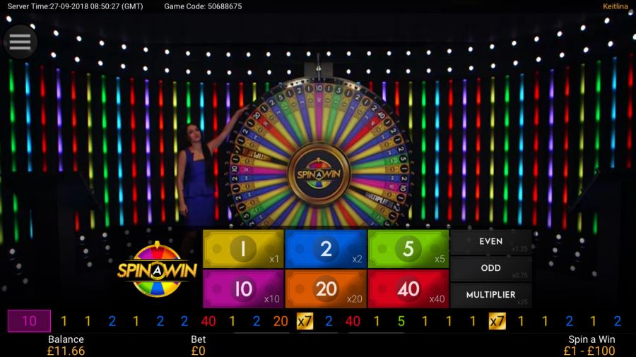 Spin A Win Live - galabingo