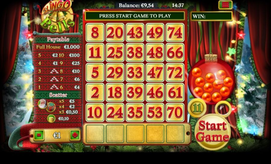 Slingo Bells 1 - galabingo