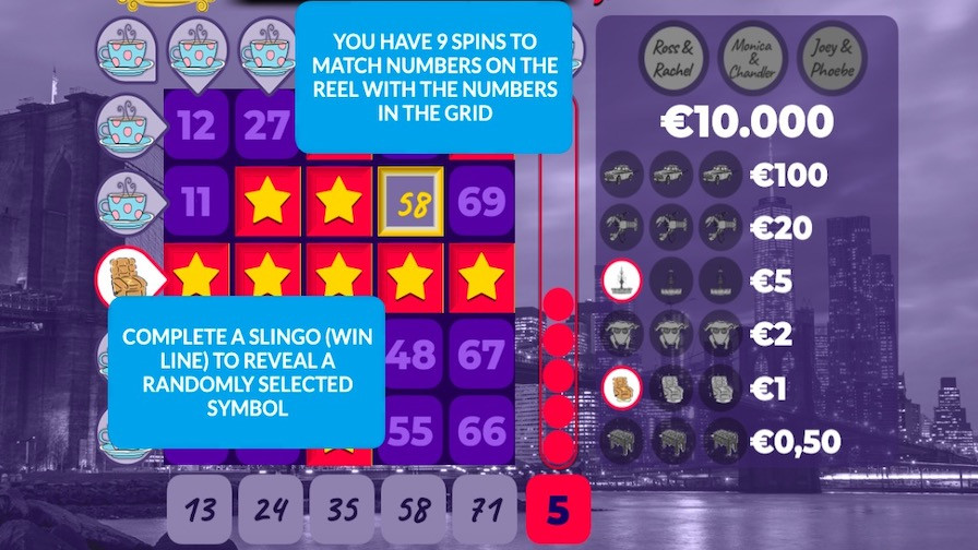 Slingo Friends Featured Symbols - galabingo