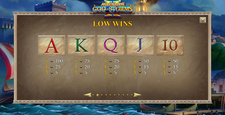 Age Of Gods God Of Storms Symbols - galabingo