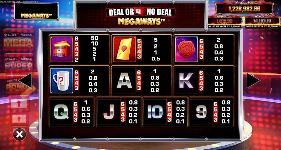 Deal Or No Deal Megaways Jackpot King 2 - galabingo