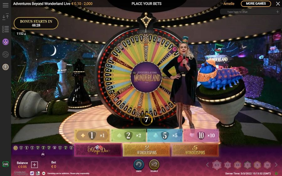 Adventures Beyond Wonderland Live Gameplay - galabingo