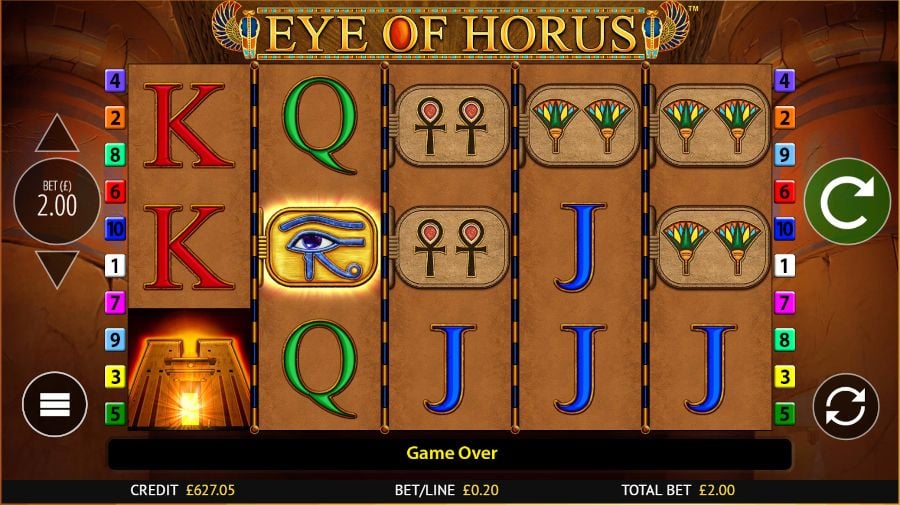 Eye Of Horus Base Game - galabingo