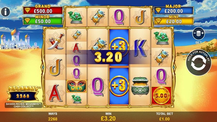 Sahara Riches Cash Collect Megaways Bonus Eng - galabingo