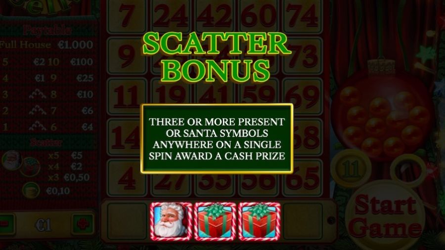 Slingo Bells Featured Symbols - galabingo