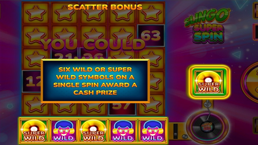 Slingo Super Spin Feature Symbols - galabingo