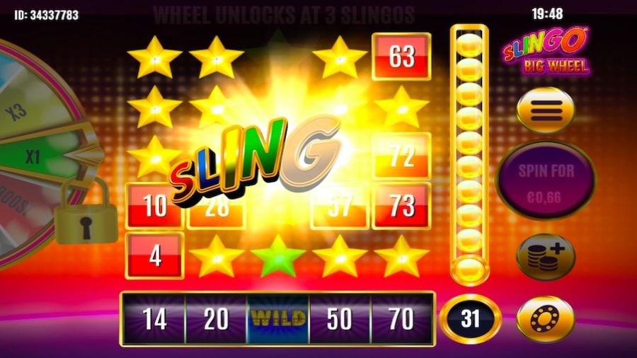 Slingo Big Wheel Bonus - galabingo