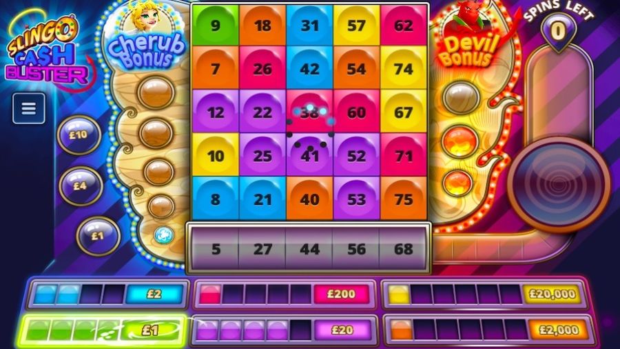 Slingo Cash Buster Bonus 1 - galabingo