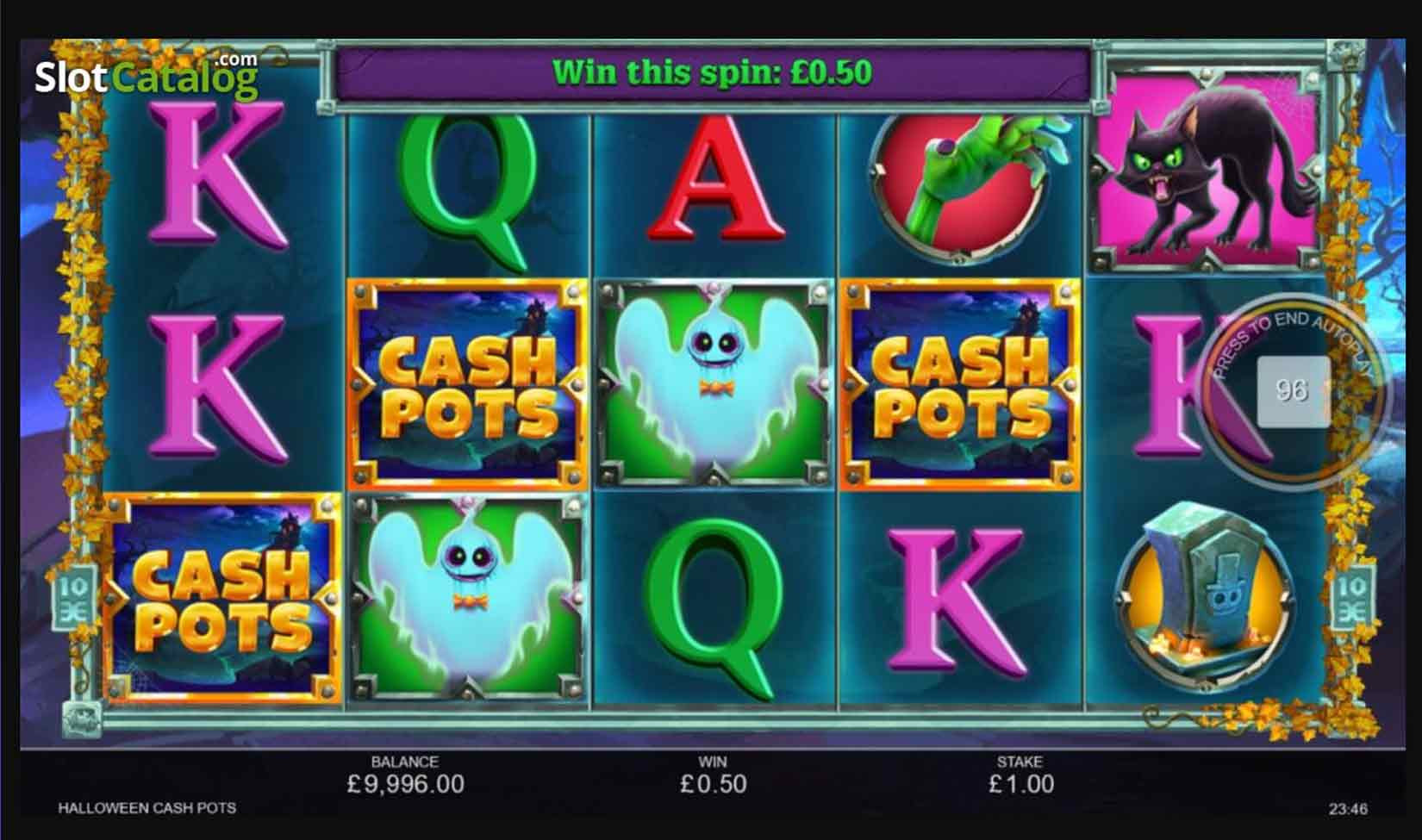 Halloween cash pots slot - galabingo