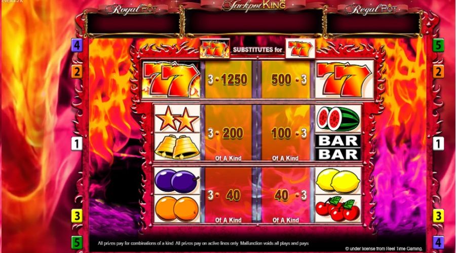 7s Deluxe Jackpot King Feature Symbols En - galabingo