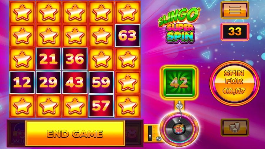 Slingo Super Spin En Slot - galabingo