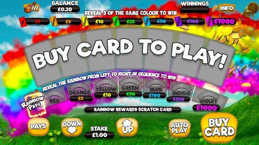 Rainbow Rewards Scratchcard En - galabingo
