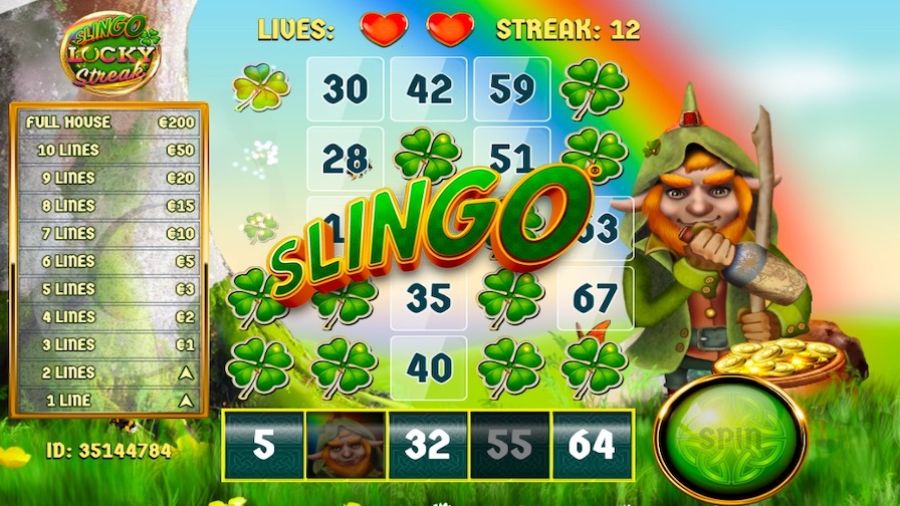 Slingo Lucky Streak Bonus 2 - galabingo