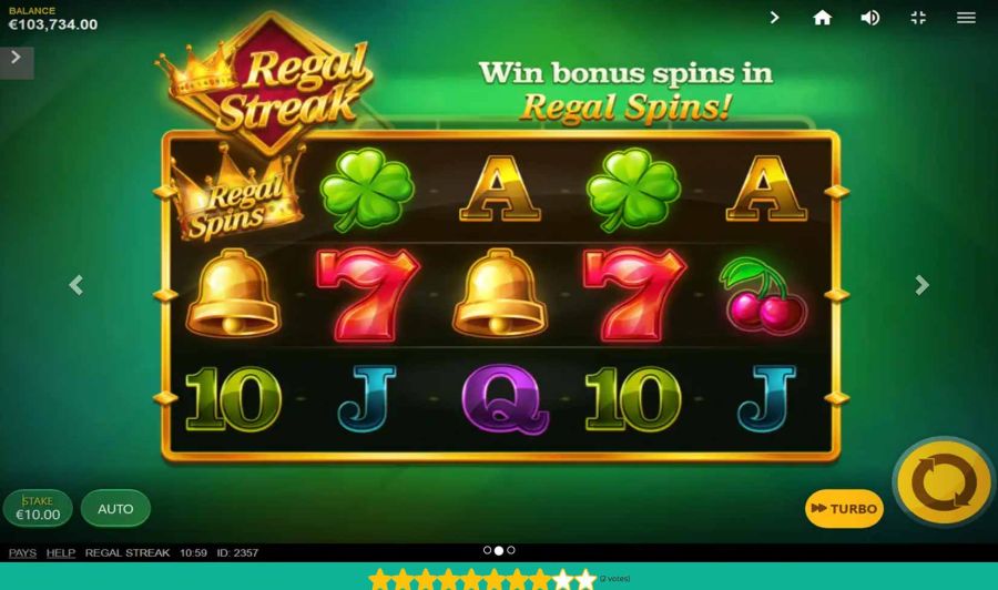 Regal spins slot - galabingo