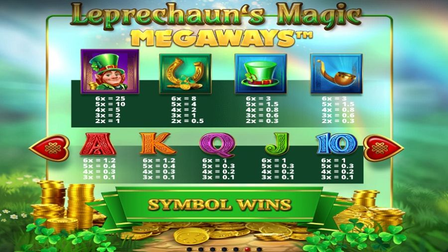 Leprechauns Magic Megaways Feature Symbols - galabingo