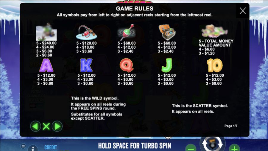 Bigger Bass Christmas Catch Symbols - galabingo