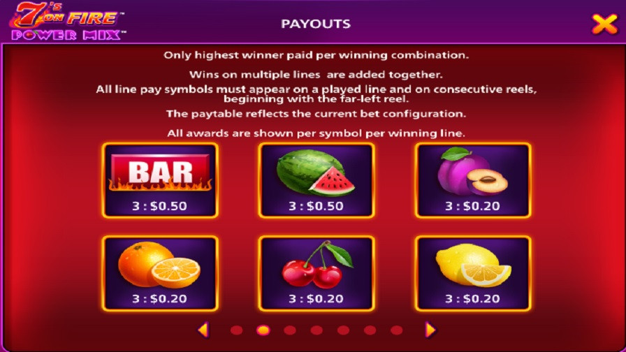 7s On Fire Power Mix Feature Symbols En - galabingo