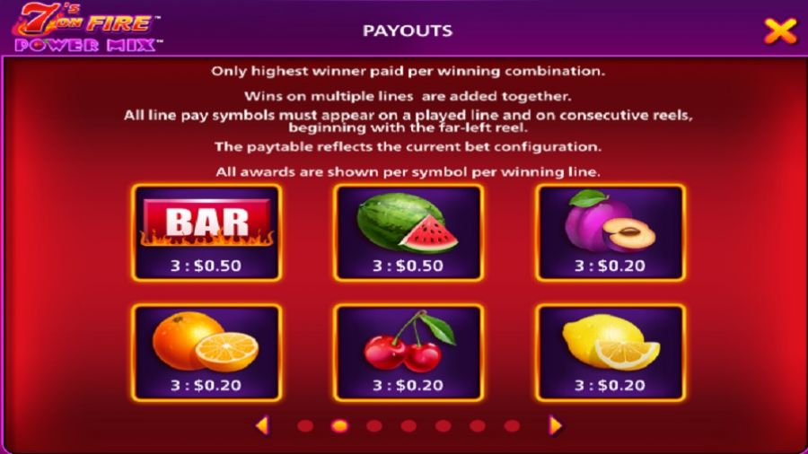 7s On Fire Power Mix Feature Symbols En - galabingo