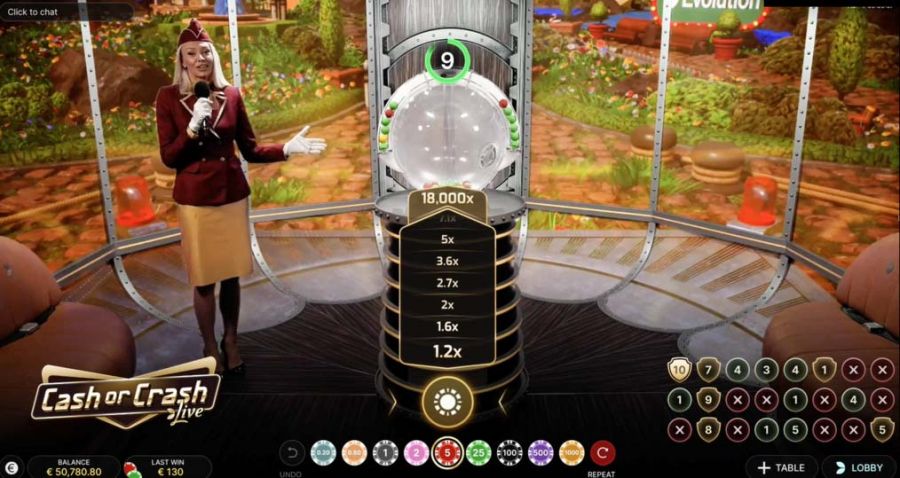 Cash Or Crash Live Image - galabingo