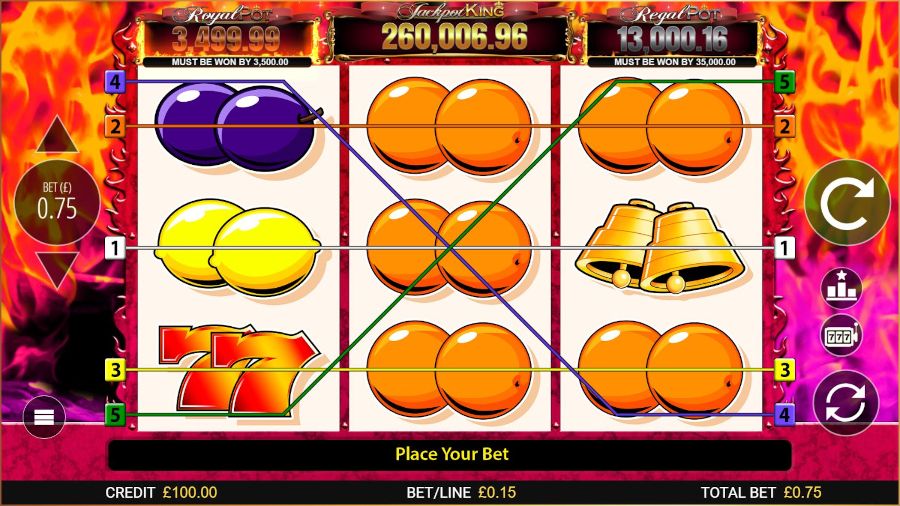 7s Deluxe Jackpot King Base Game - galabingo